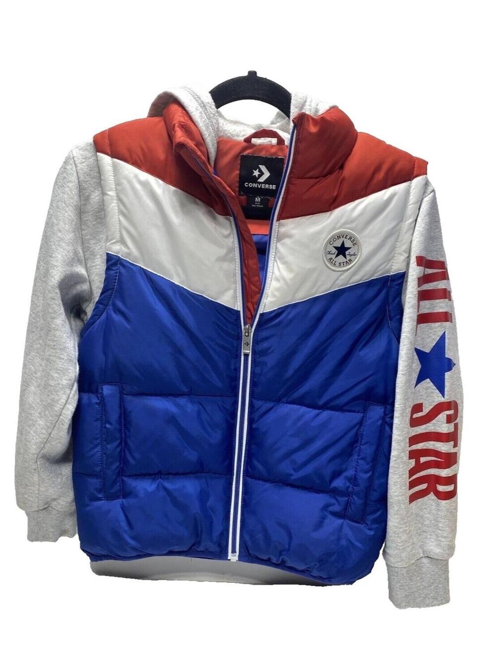 Converse All Star Boys Medium Vest As Is Stain On Sleeve Preowned Condition